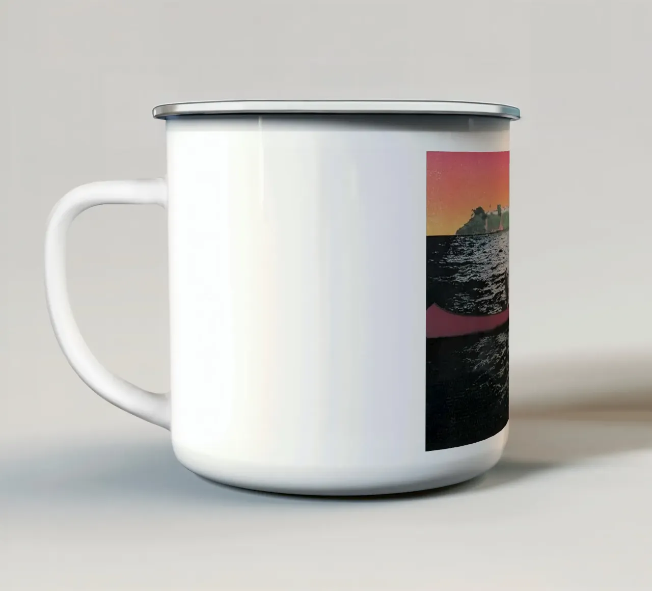 Isola delle canoe, 2000 - Peter Doig tazza in smalto da Milfordpaint