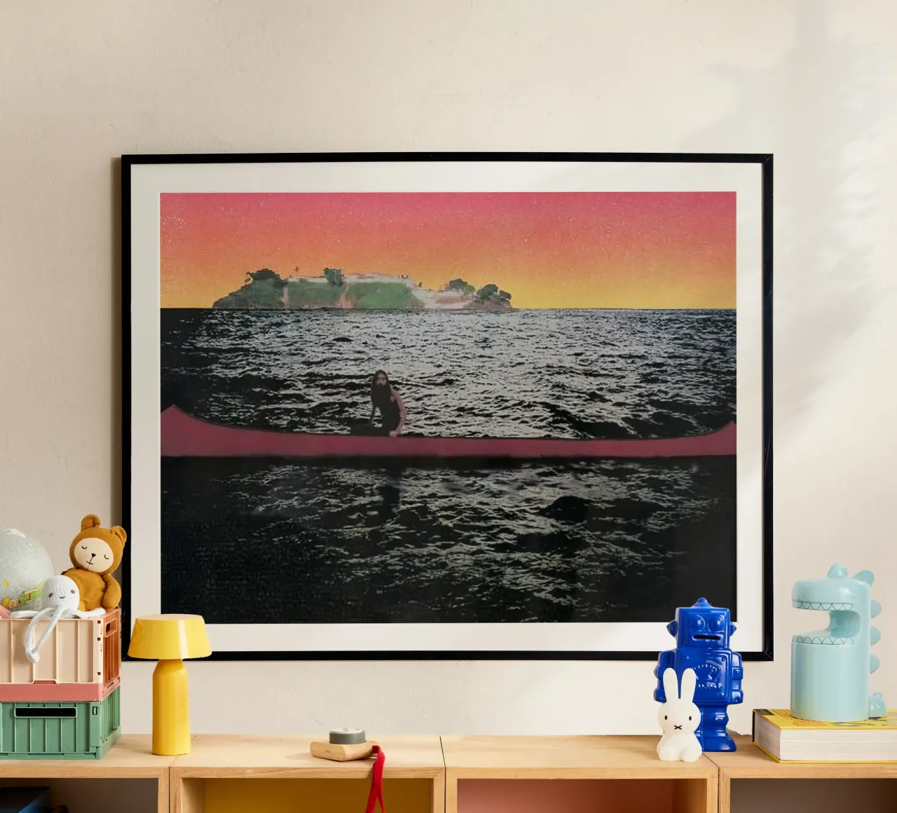 Isola delle canoe, 2000 - Peter Doig poster da Milfordwings
