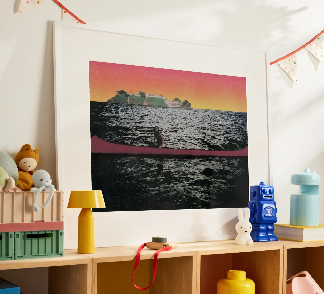Isola delle canoe, 2000 - Peter Doig poster da Milfordwings