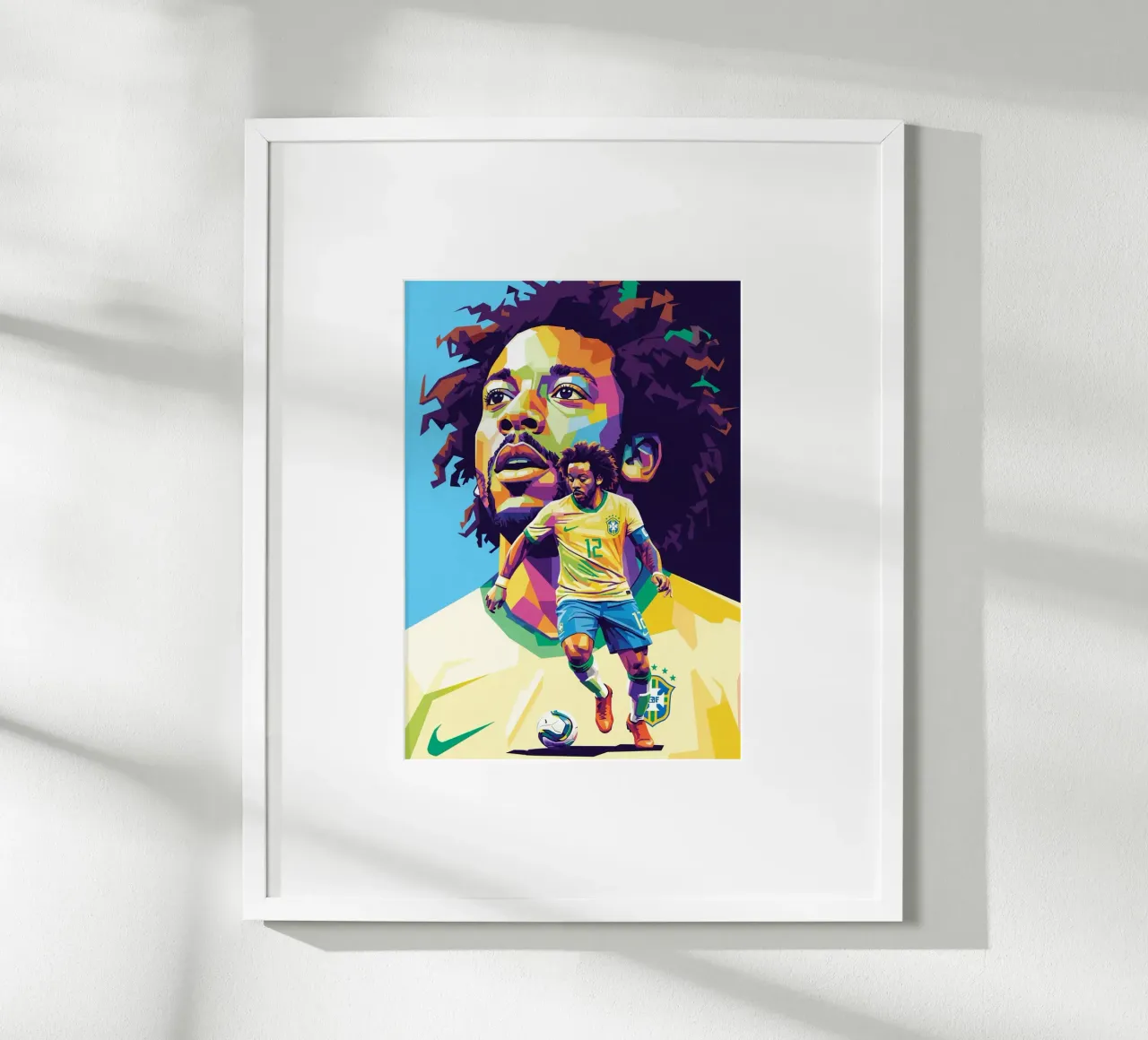 Marcelo Vieira - calciatore brasiliano poster con telaio in plastica da Hantamrata