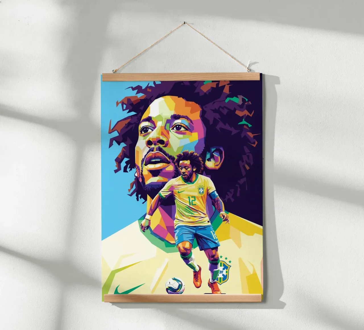 Marcelo Vieira - calciatore brasiliano poster con telaio in plastica da Hantamrata