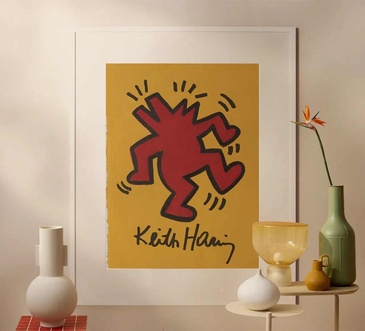 Maglietta classica Keith Hariy poster da brands1.0