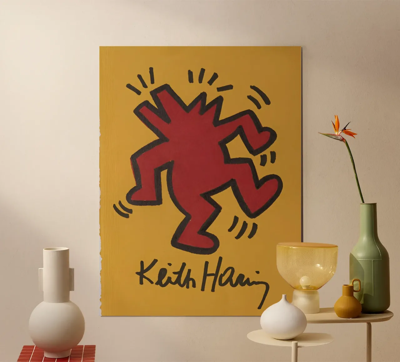 Maglietta classica Keith Hariy poster da brands1.0
