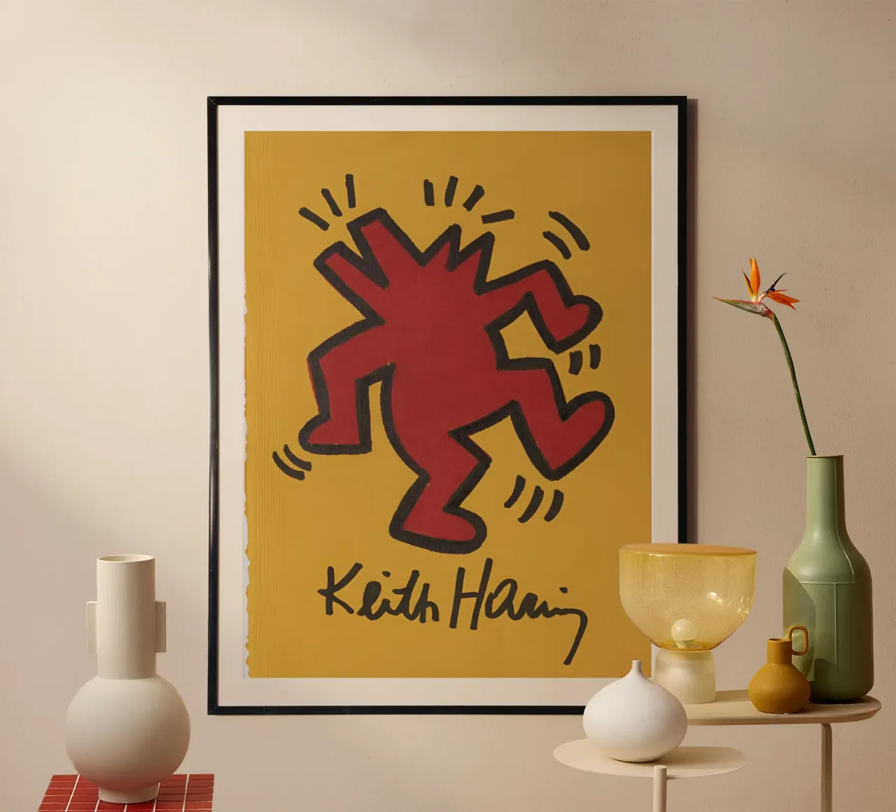 Maglietta classica Keith Hariy poster da brands1.0