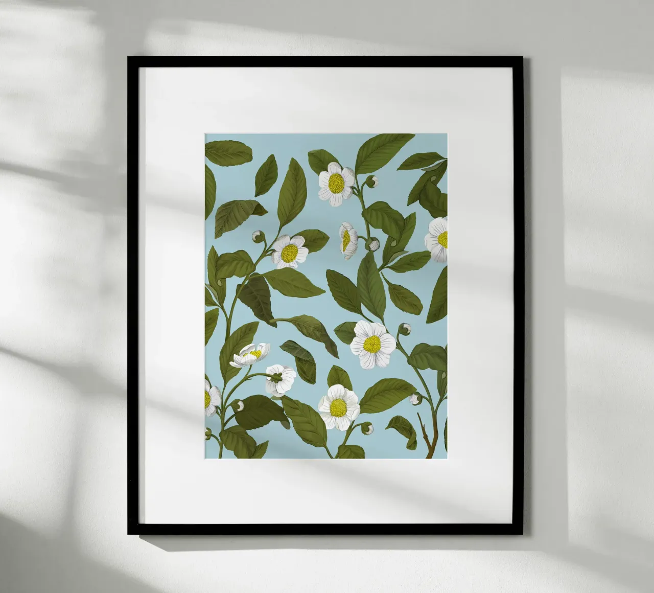 Fiori bianchi - Silja Goetz poster da Monillustrations
