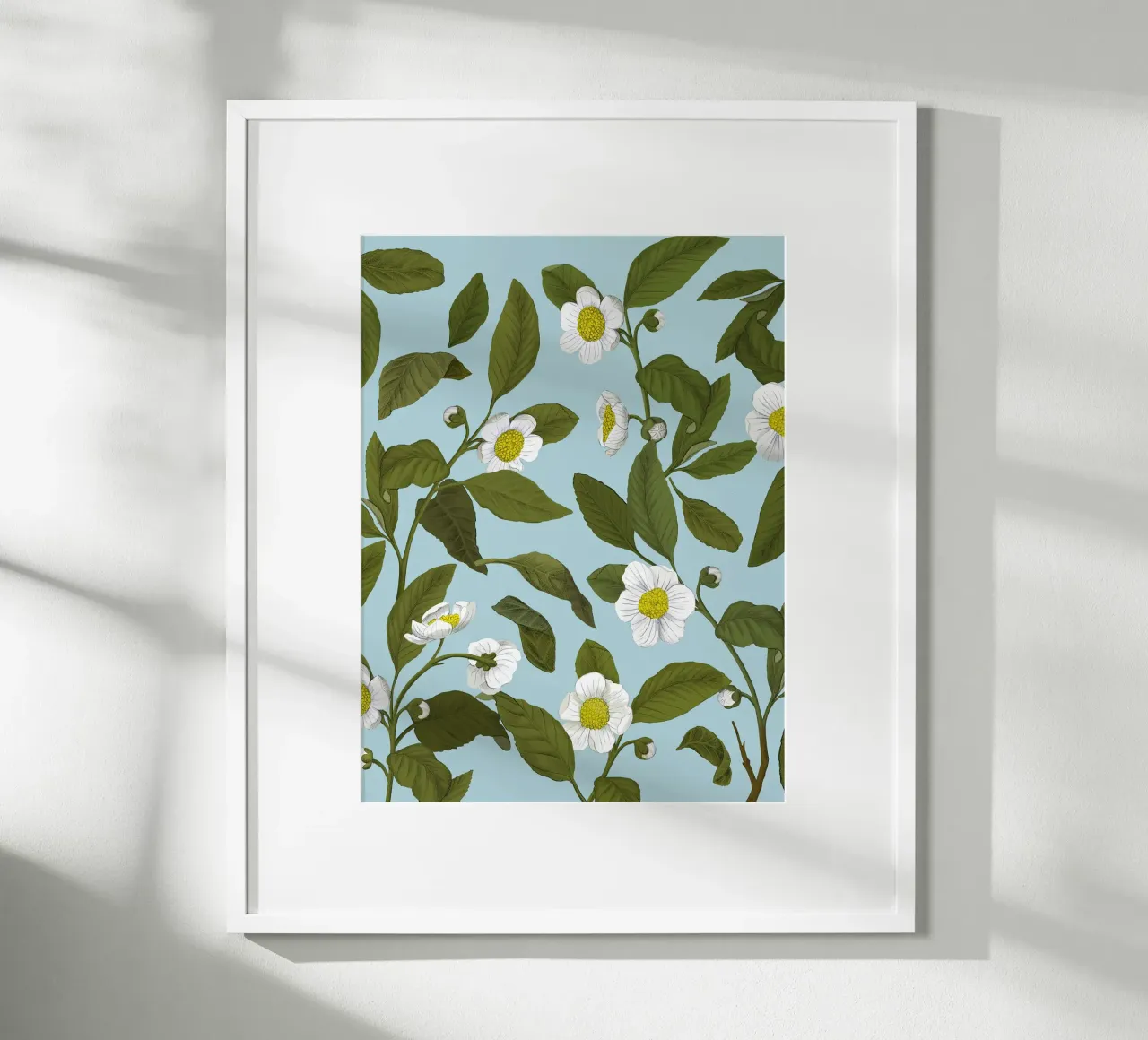 Fiori bianchi - Silja Goetz poster da Monillustrations
