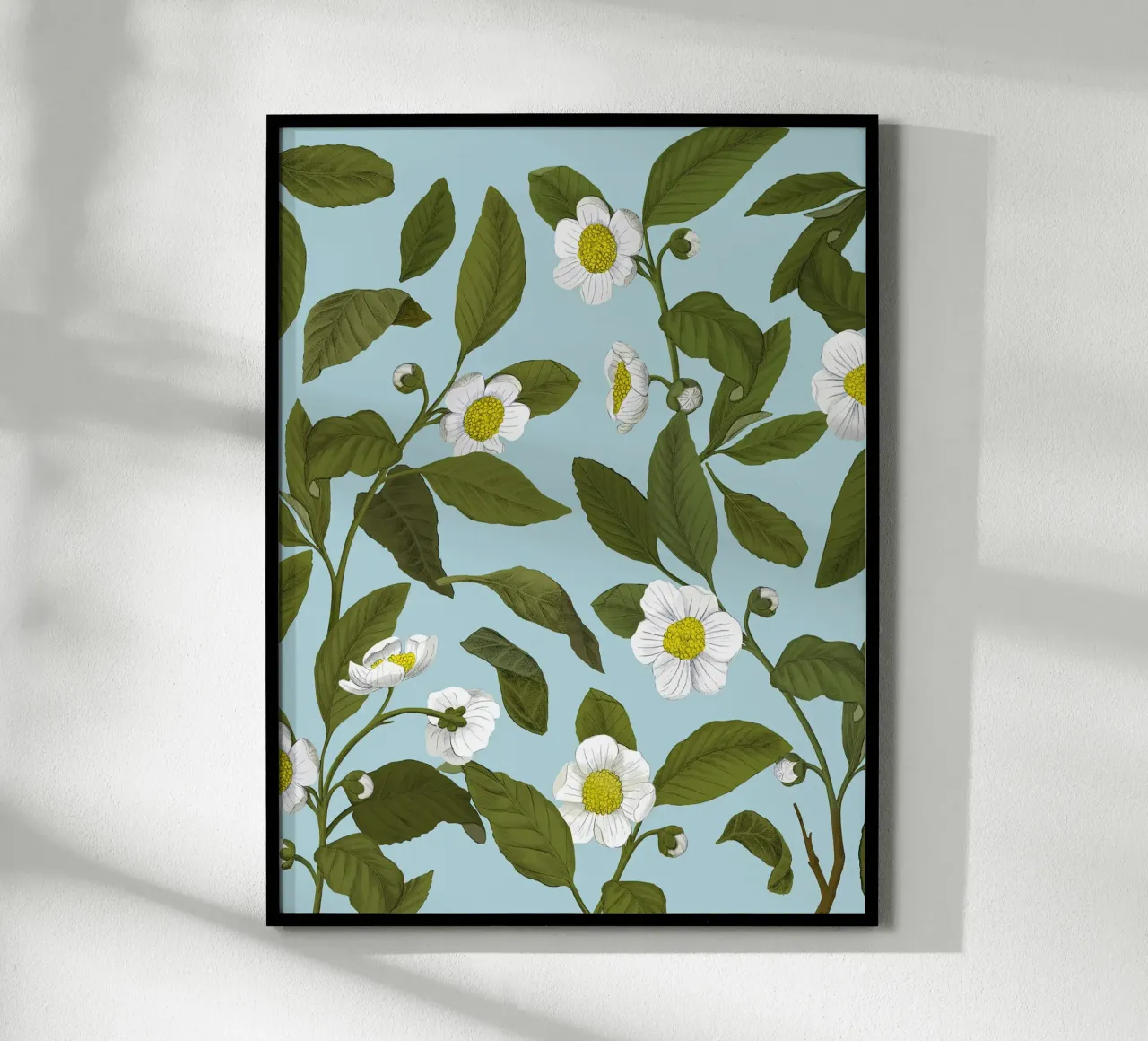 Fiori bianchi - Silja Goetz poster da Monillustrations
