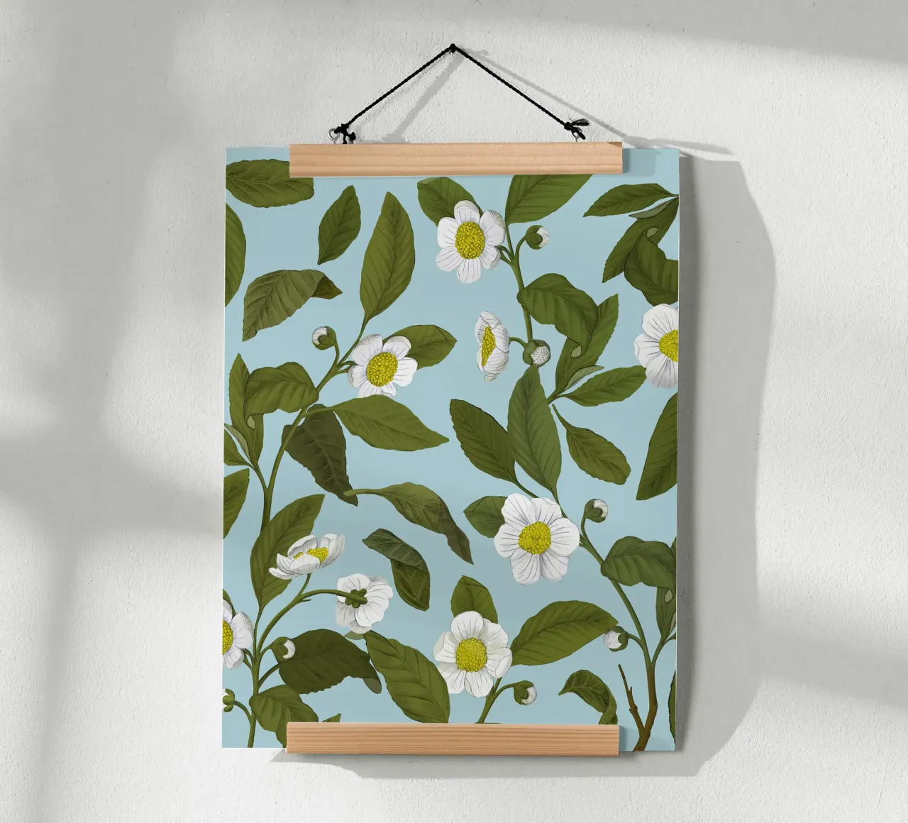 Fiori bianchi - Silja Goetz poster da Monillustrations