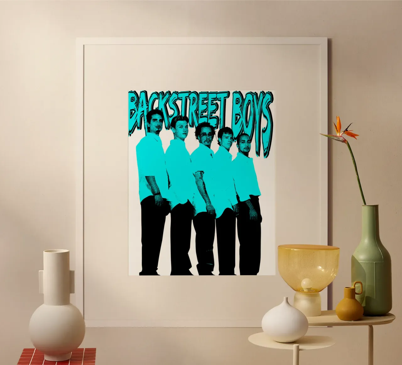 Grunge Style Pop Boy Backstreet Boys Poster von igoshdesigns