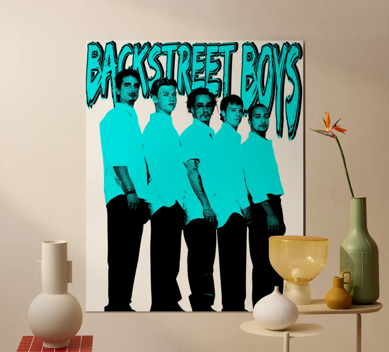 Grunge Style Pop Boy Backstreet Boys Poster von igoshdesigns
