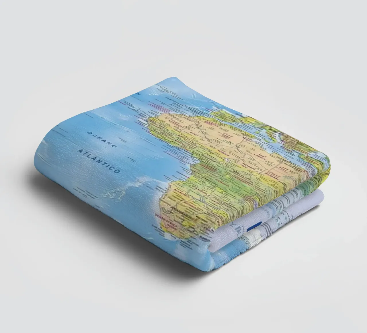World map 2024 Print towel by Lyndamaps