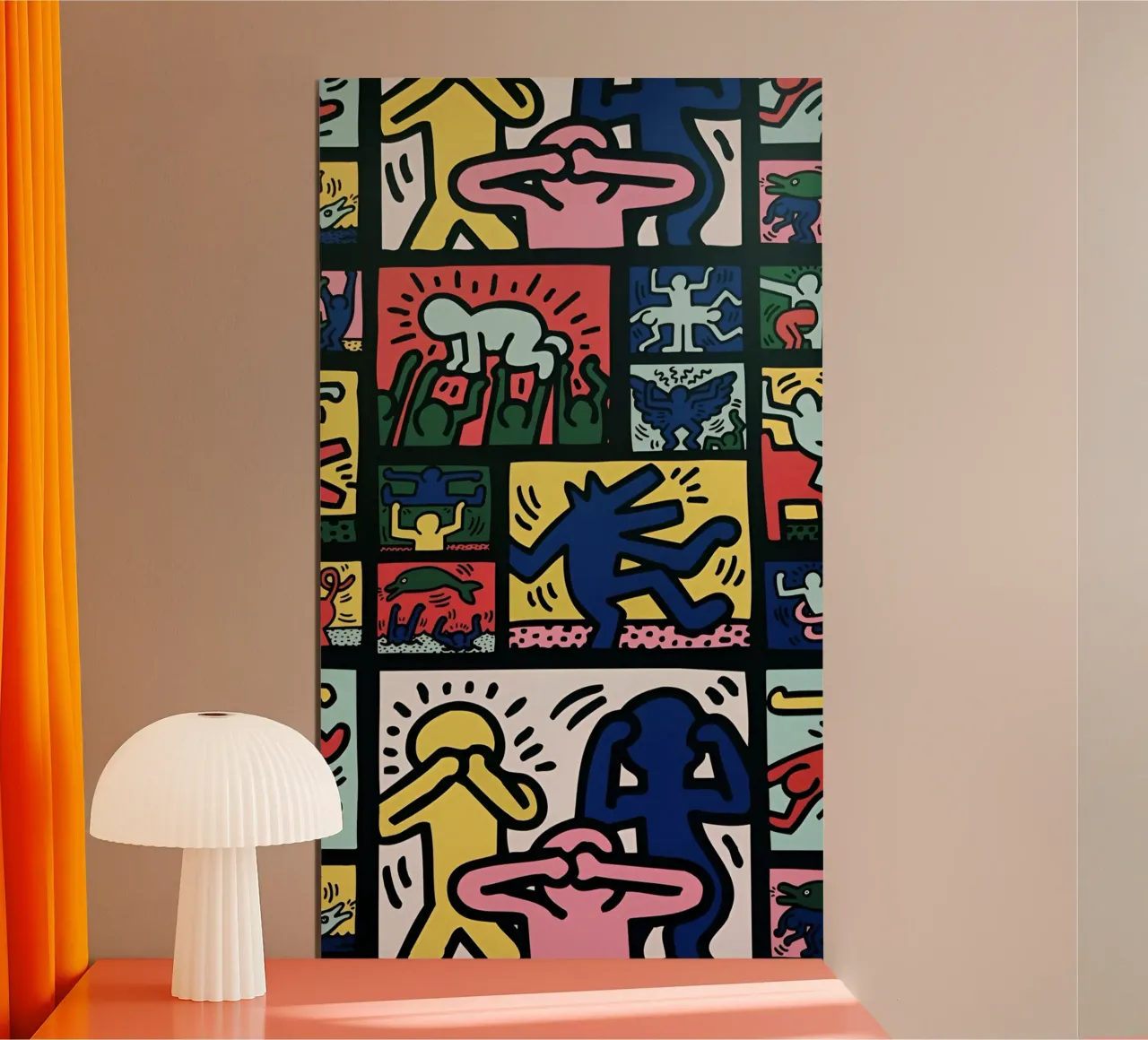 Maglietta essenziale Grid of Gamb poster da brands1.0