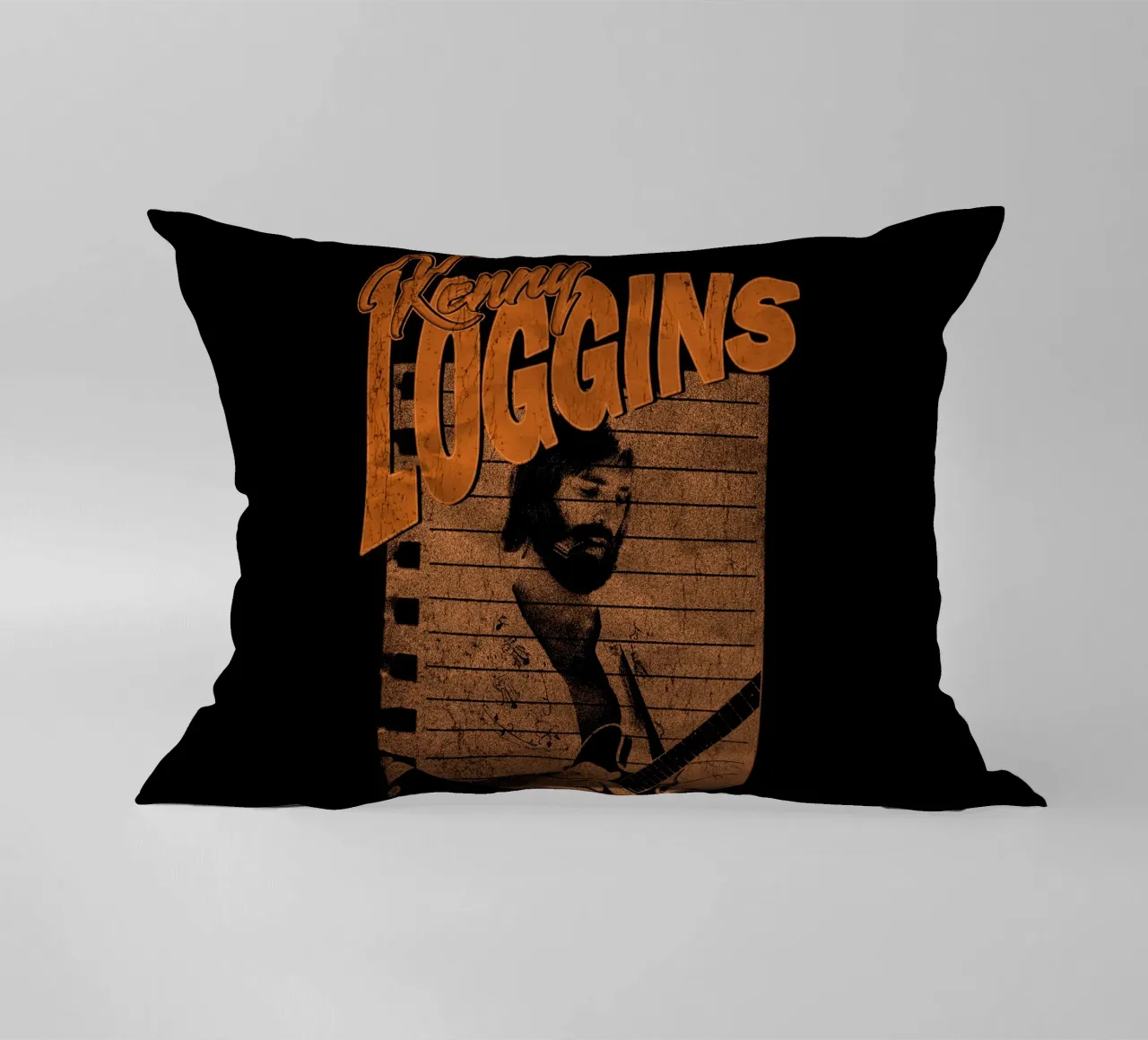 Silhouette Pop Kenny Loggins cuscino da mannys_artt