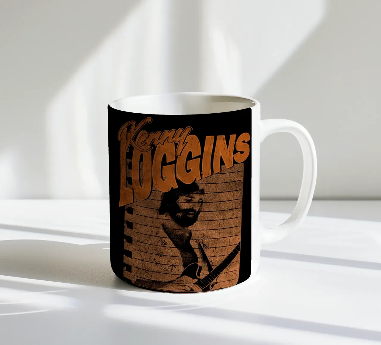 Silhouette Pop Kenny Loggins tazza in ceramica da mannys_artt