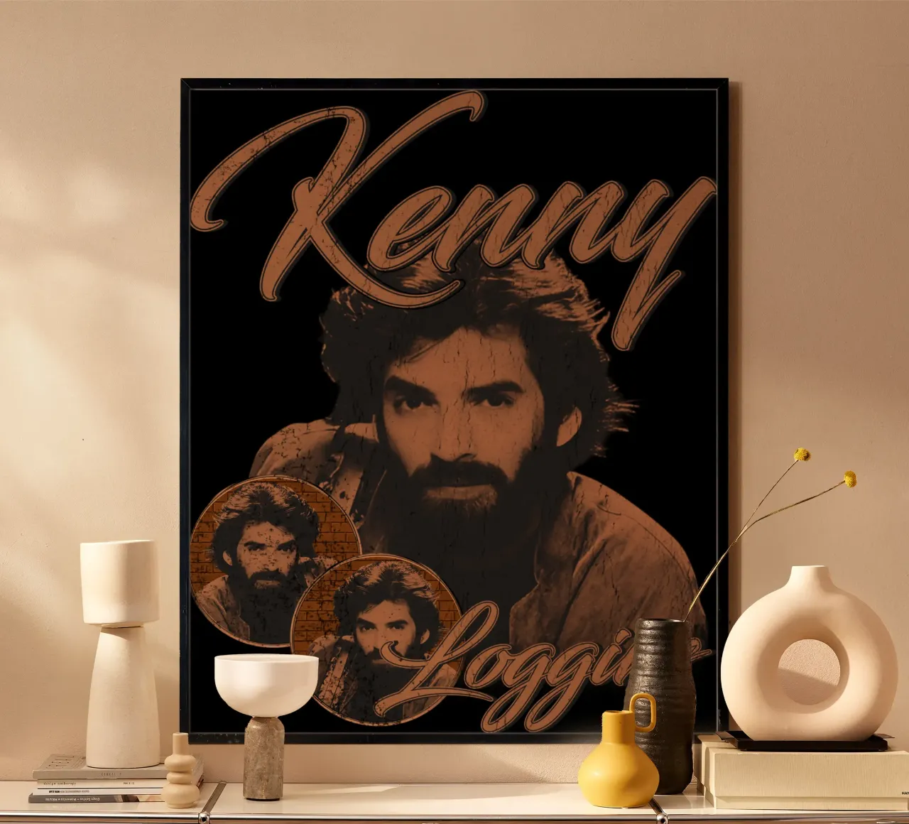 Stile Silhouette Rock Kenny Loggins poster da mannys_artt