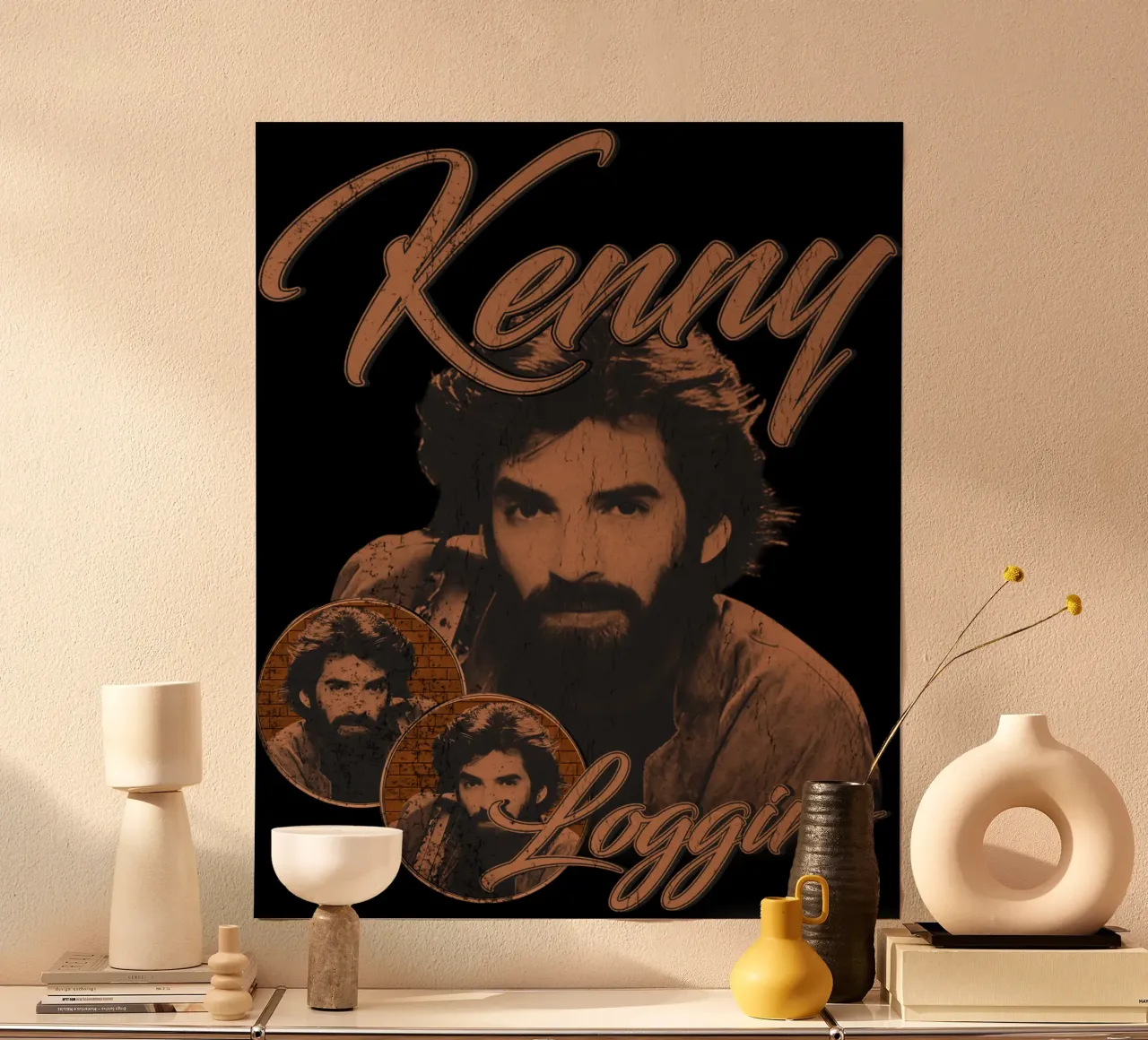 Stile Silhouette Rock Kenny Loggins poster da mannys_artt