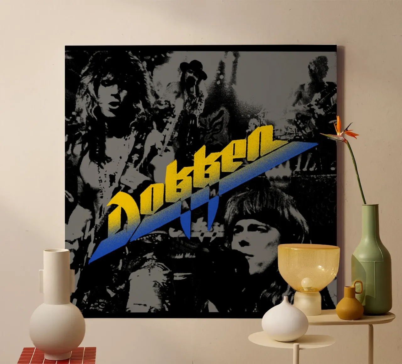 Maglietta classica nera Dokken tela con Cornice a cassetta da igoshdesigns
