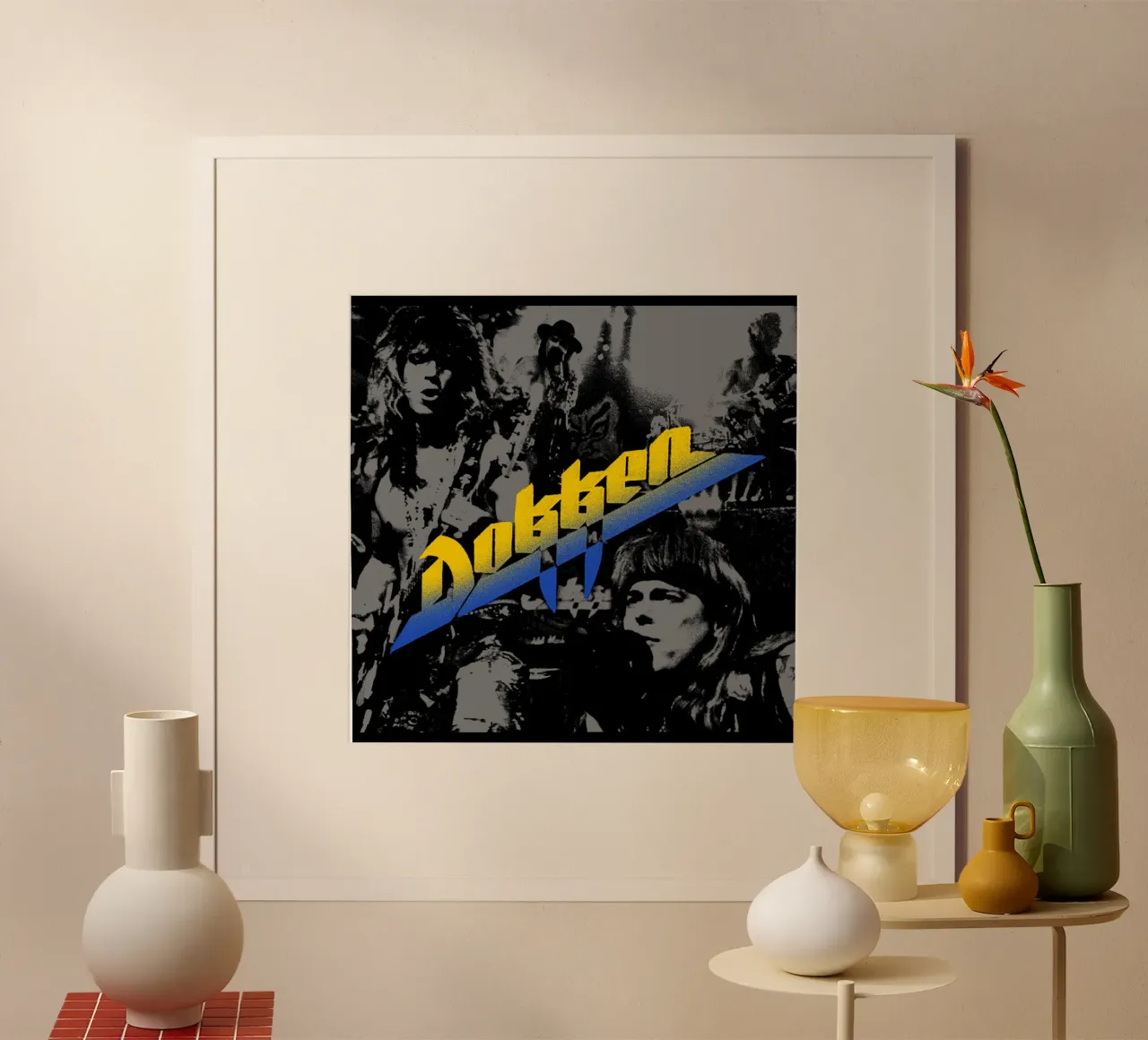 Maglietta classica nera Dokken poster da igoshdesigns