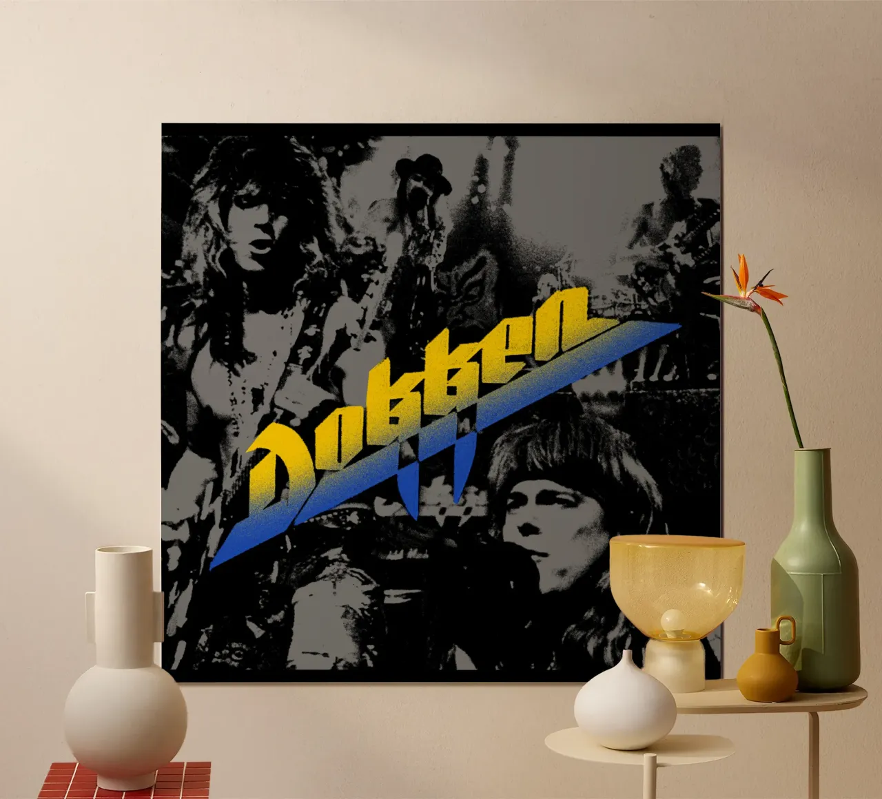 Maglietta classica nera Dokken poster da igoshdesigns