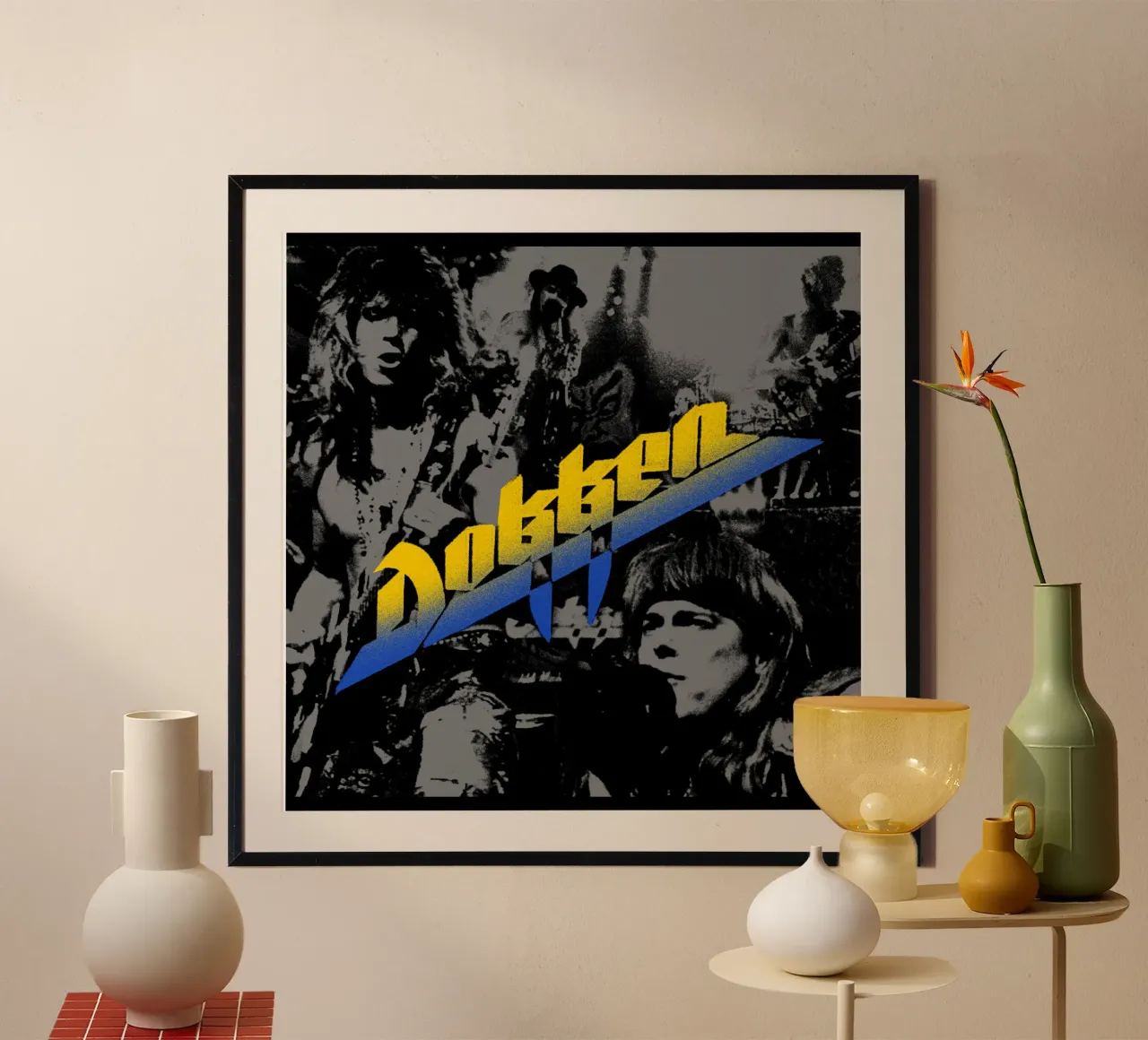 Maglietta classica nera Dokken poster da igoshdesigns