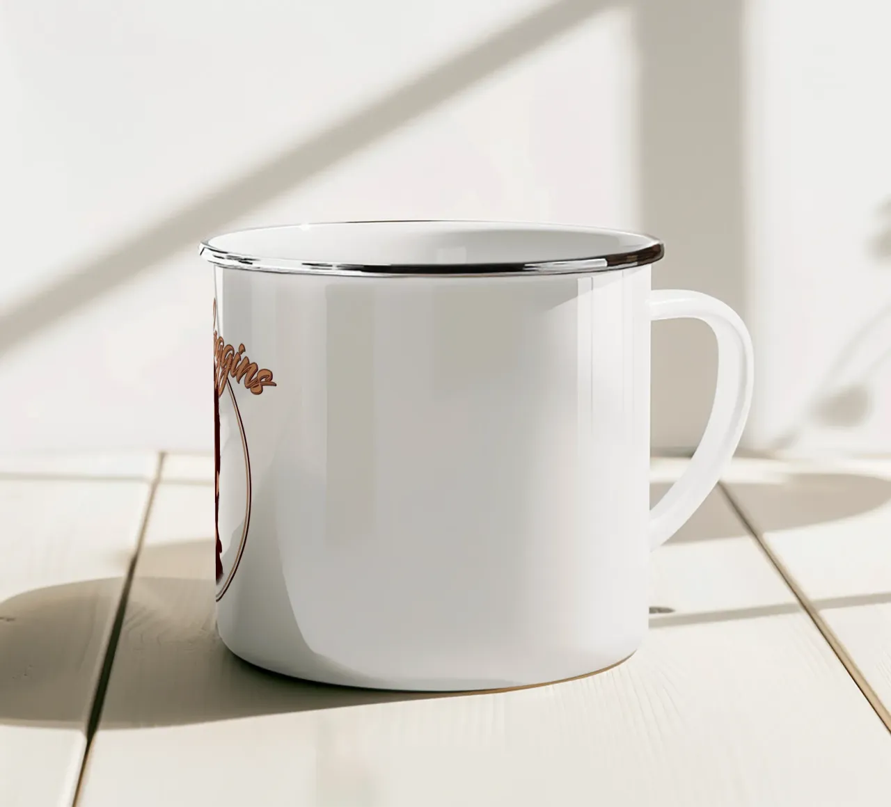 Silhouette Rock Kenny Loggins tazza in smalto da mannys_artt