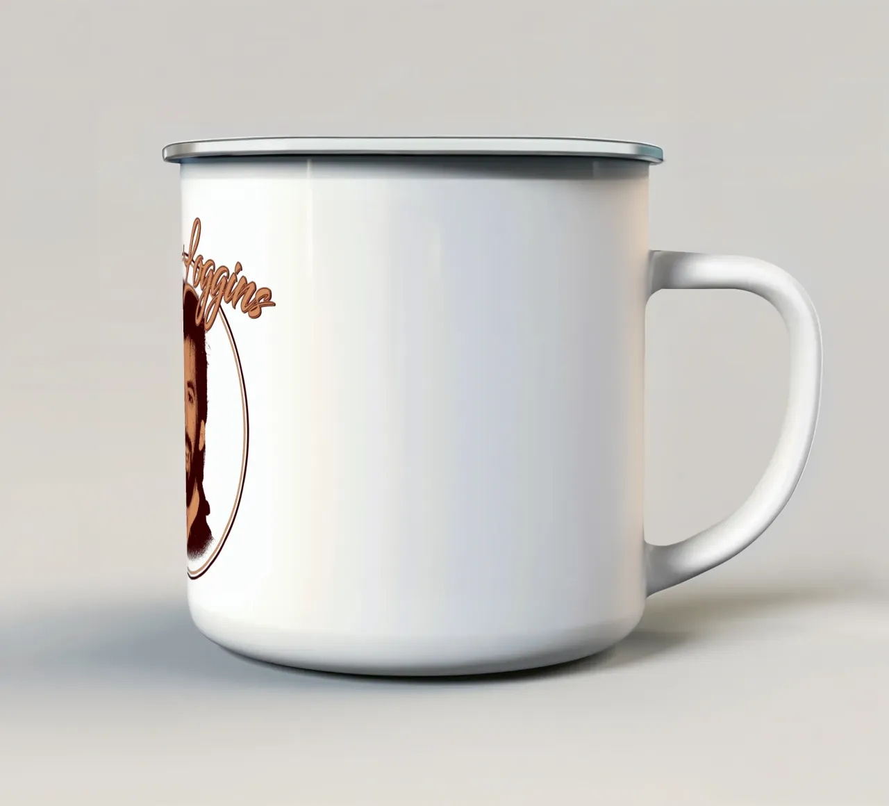 Silhouette Rock Kenny Loggins tazza in smalto da mannys_artt