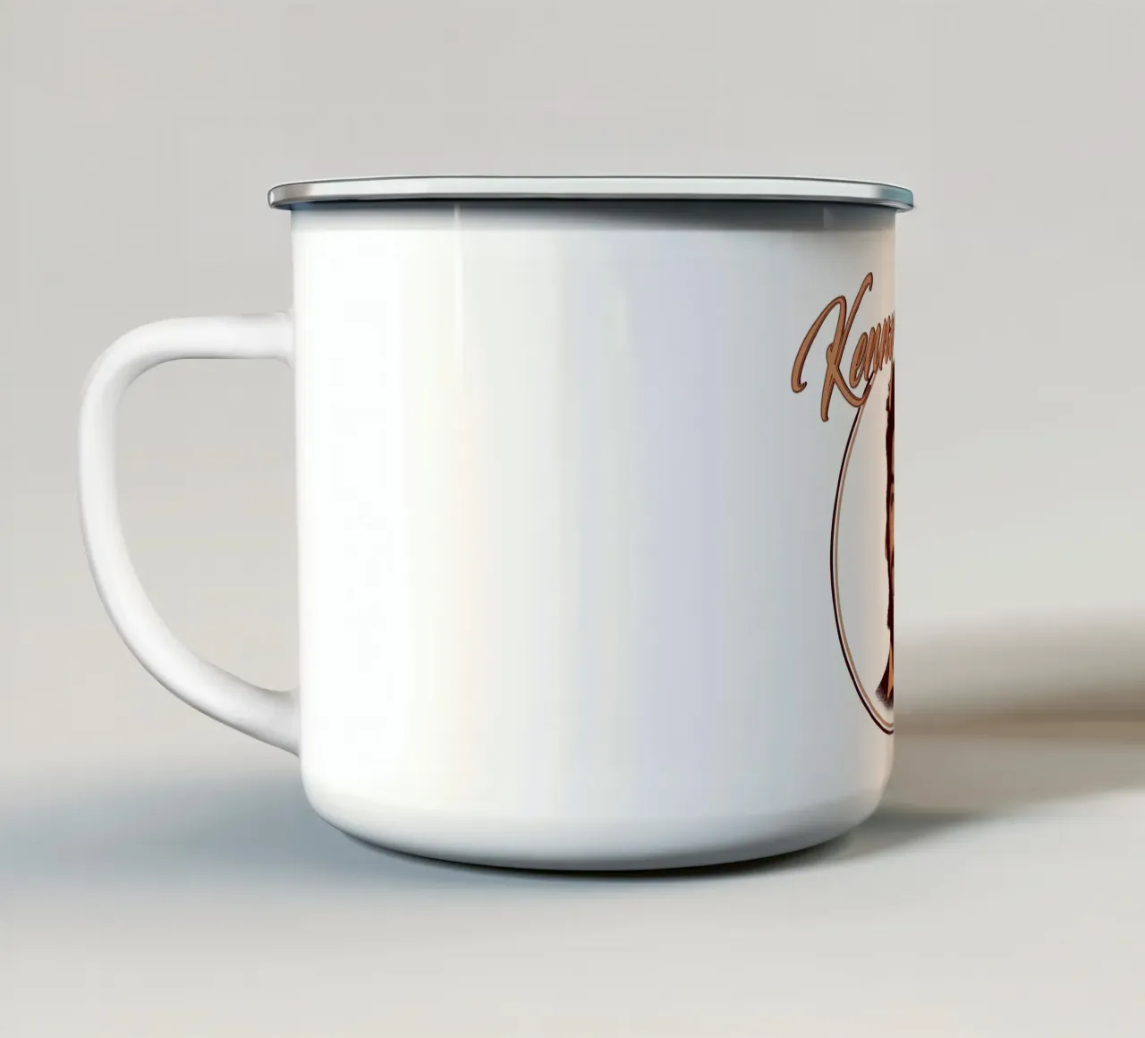 Silhouette Rock Kenny Loggins tazza in smalto da mannys_artt