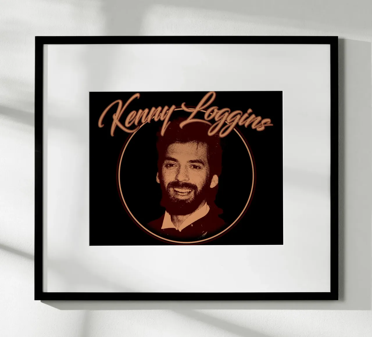 Scherenschnitt-Rock Kenny Loggins Poster von mannys_artt