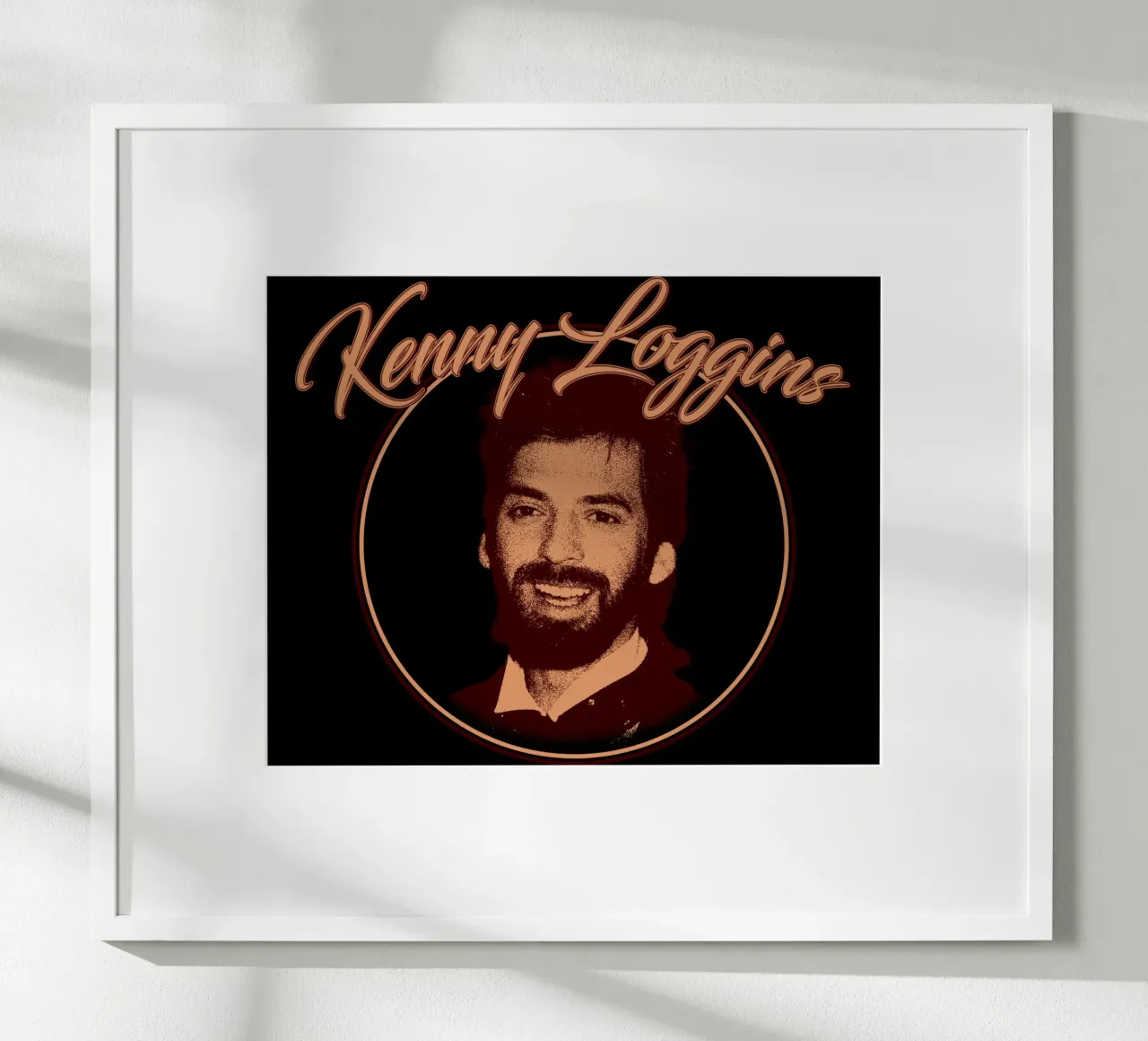Scherenschnitt-Rock Kenny Loggins Poster von mannys_artt