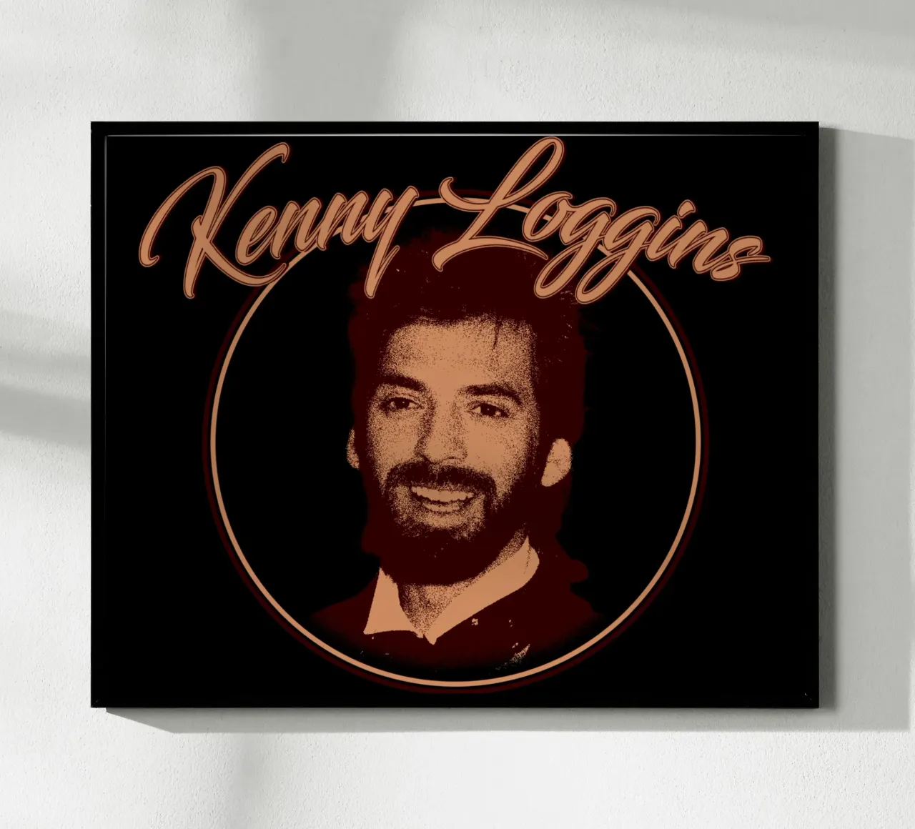 Scherenschnitt-Rock Kenny Loggins Poster von mannys_artt