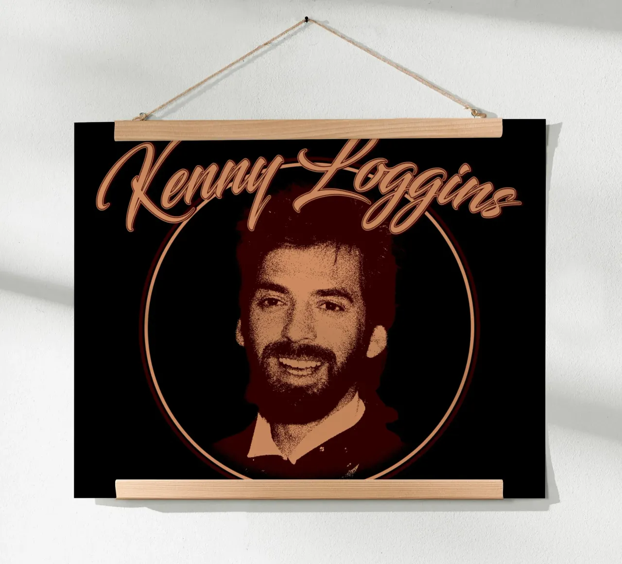 Scherenschnitt-Rock Kenny Loggins Poster von mannys_artt