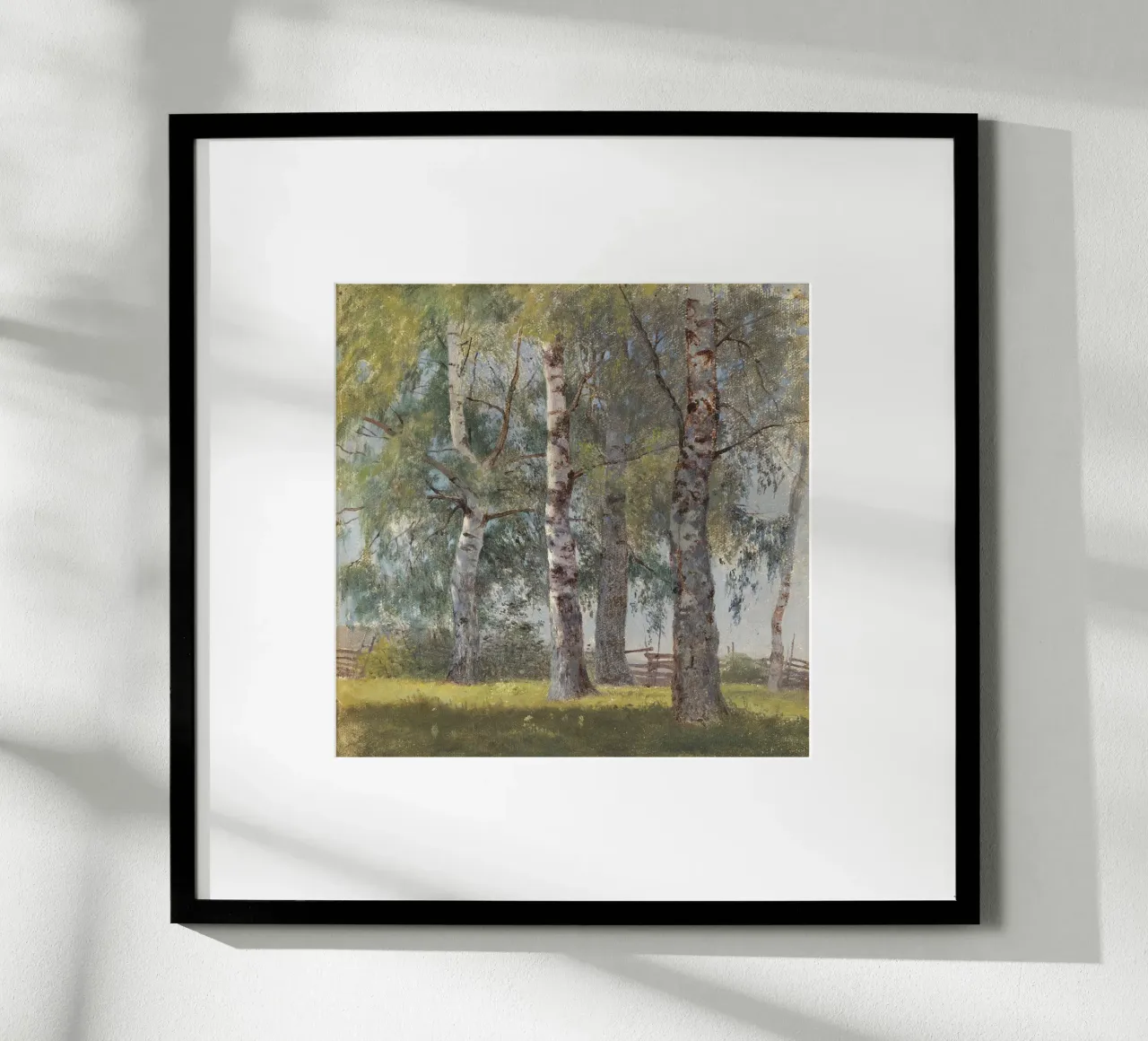 Landscape with Birches poster da apoloprints