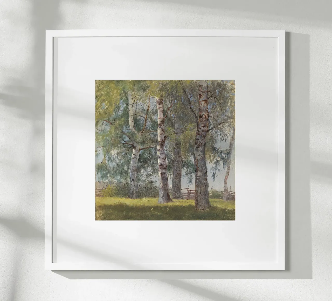 Landscape with Birches poster da apoloprints