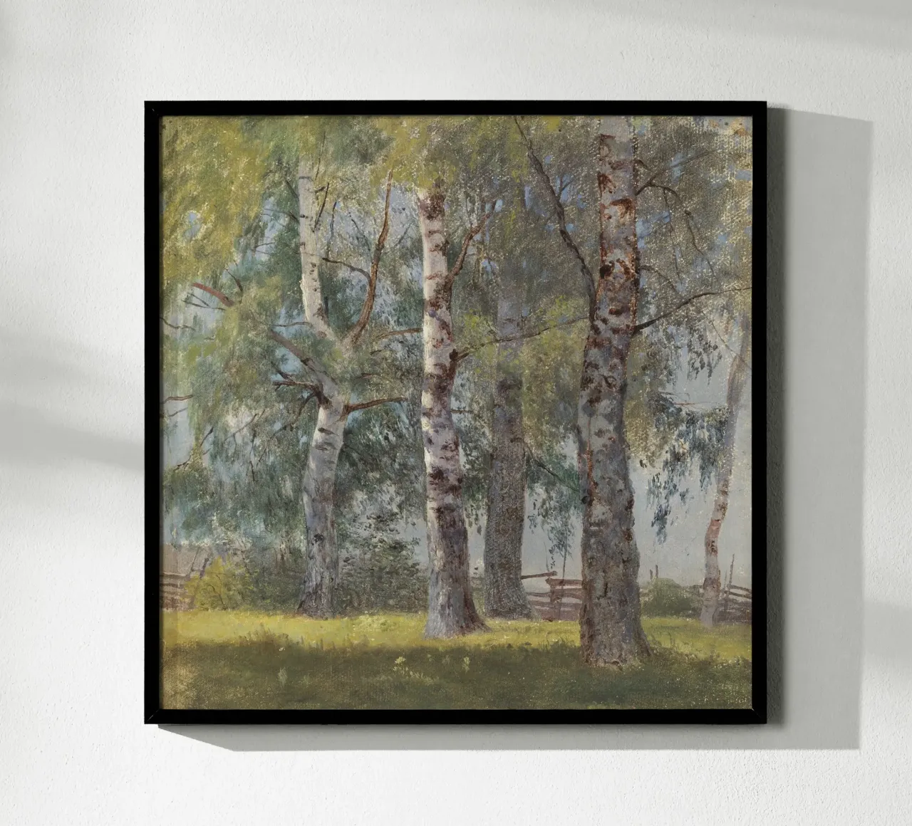 Landscape with Birches poster da apoloprints