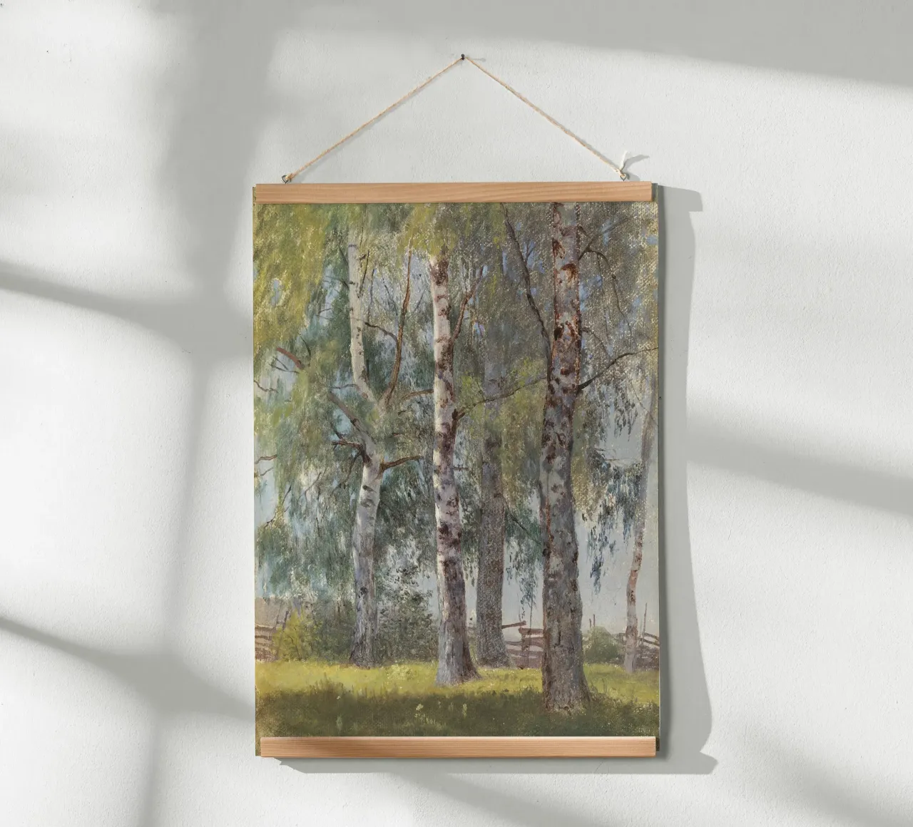 Landscape with Birches poster da apoloprints