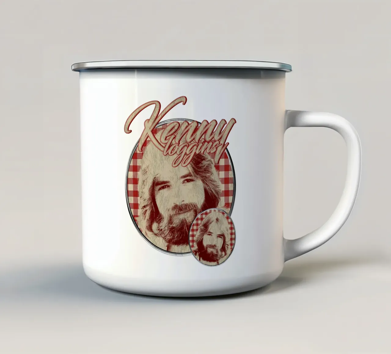 Grunge Rock Band Kenny Loggins tazza in smalto da mannys_artt