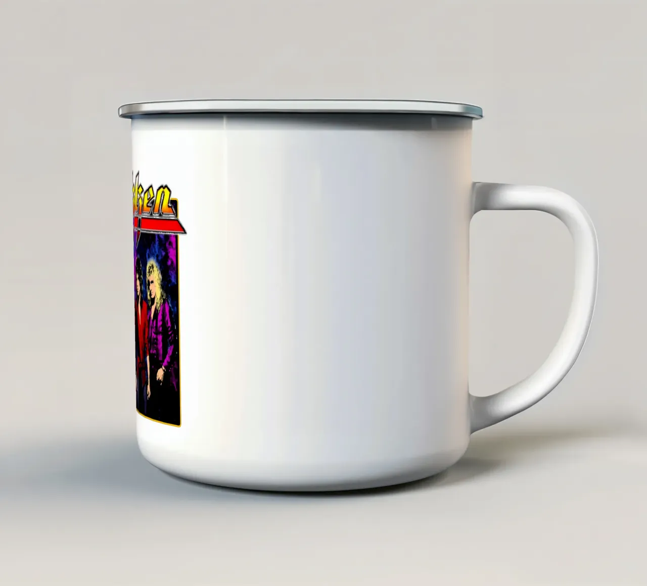 Maglietta classica Style Glam Metal tazza in smalto da igoshdesigns
