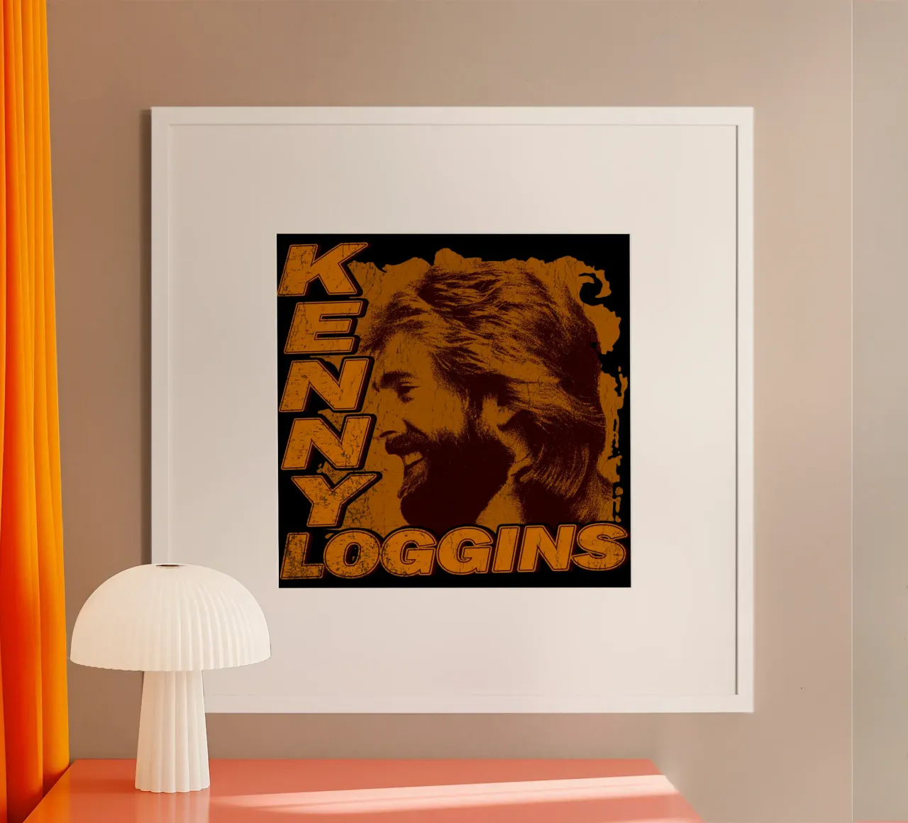 Scherenschnitt-Rock Kenny Loggins Poster von mannys_artt