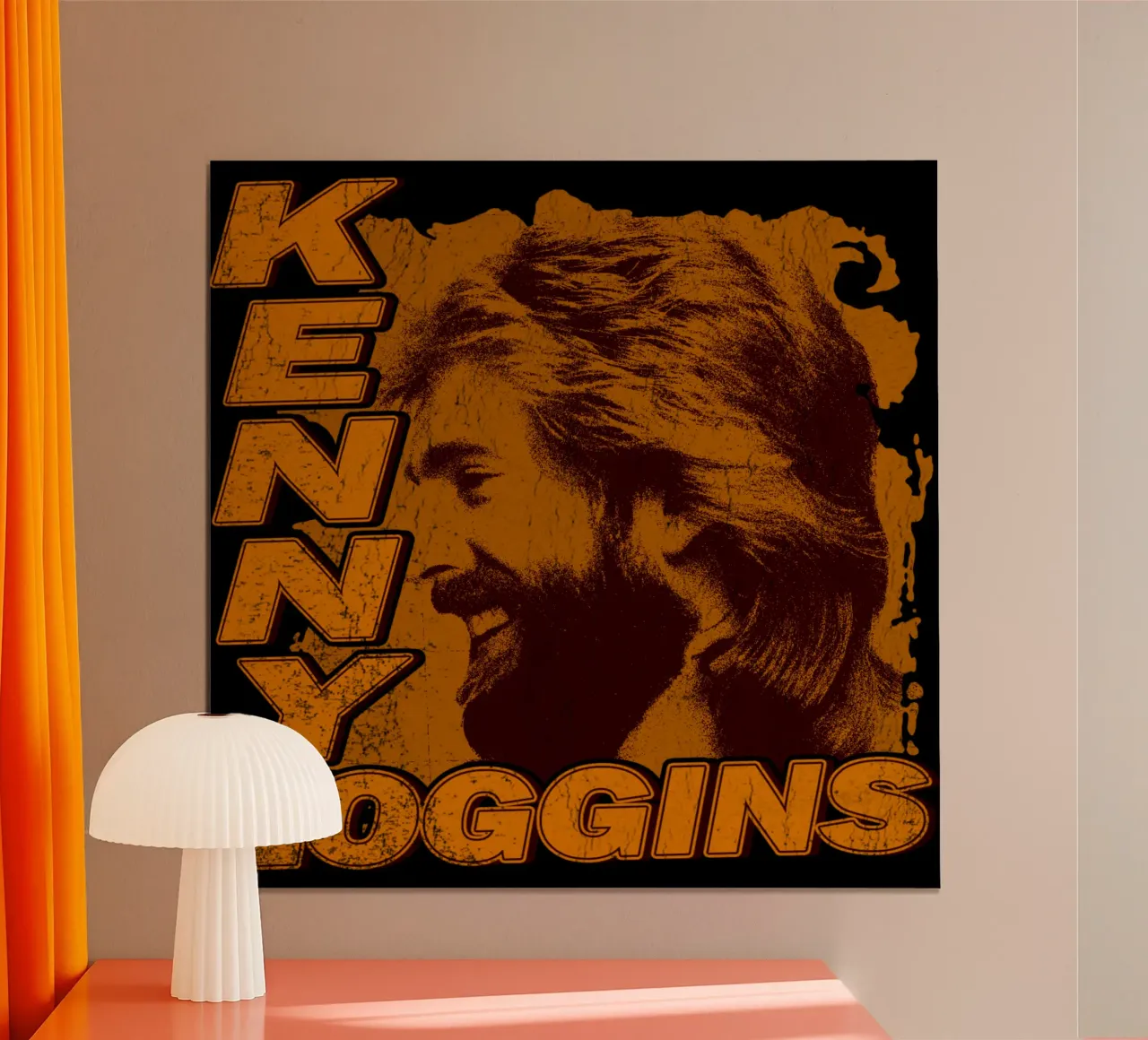 Scherenschnitt-Rock Kenny Loggins Poster von mannys_artt