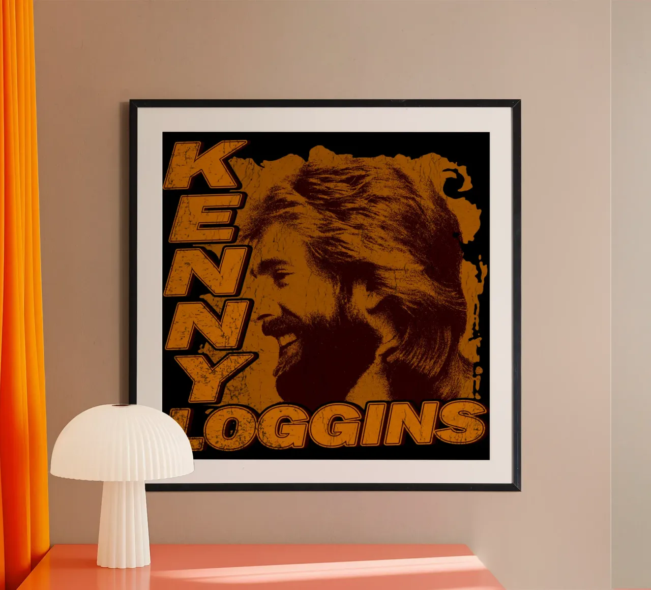 Scherenschnitt-Rock Kenny Loggins Poster von mannys_artt