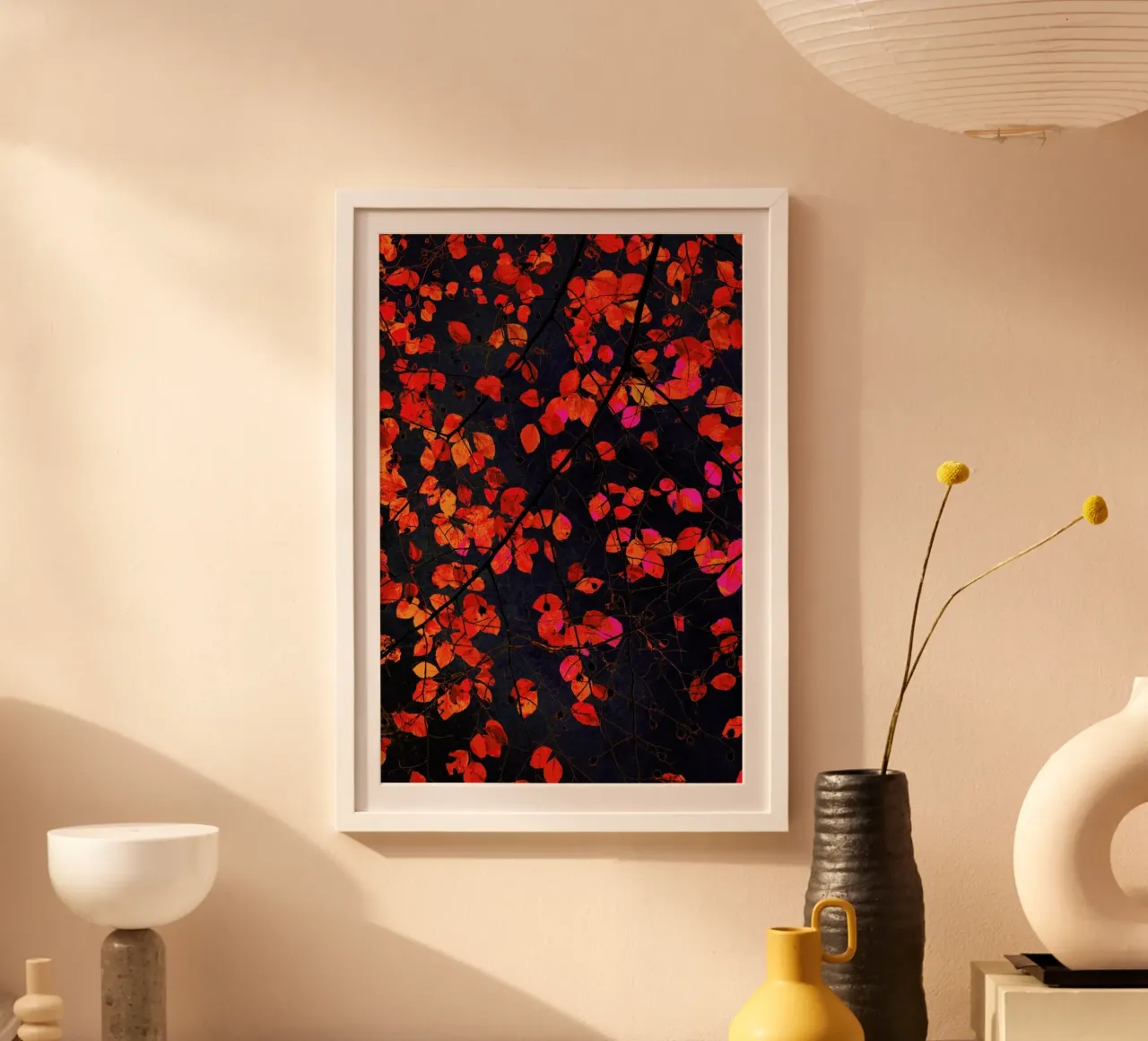 Furious Red Leave poster da IRIS LEHNHARDT FINE ART