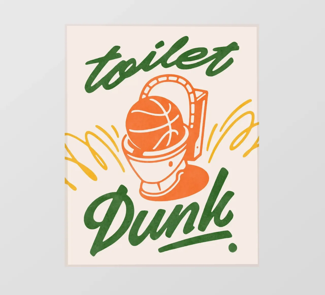 Toilet Dunk! backlit film by illusthera