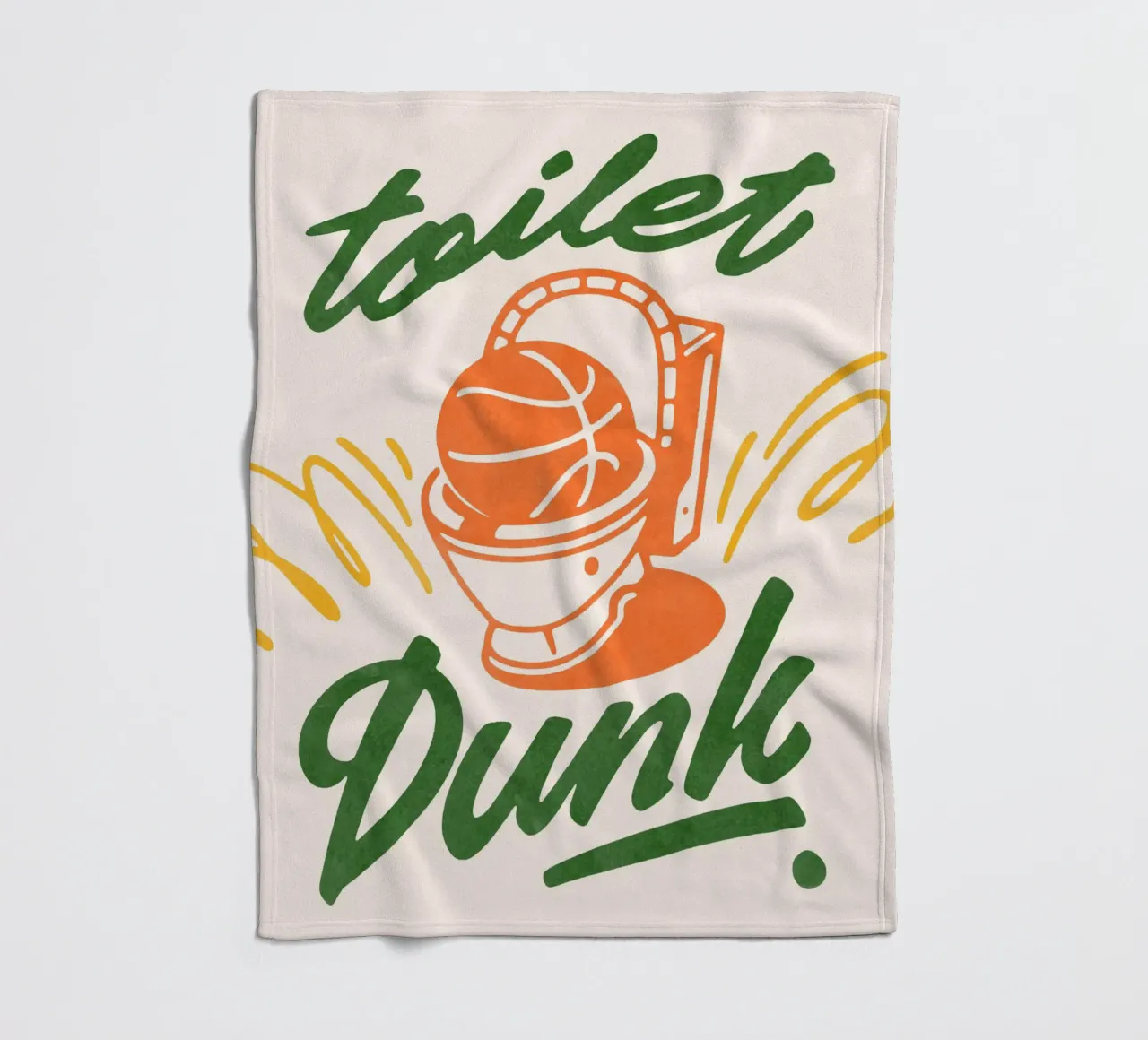 Toilet Dunk! coperta in pile da illusthera
