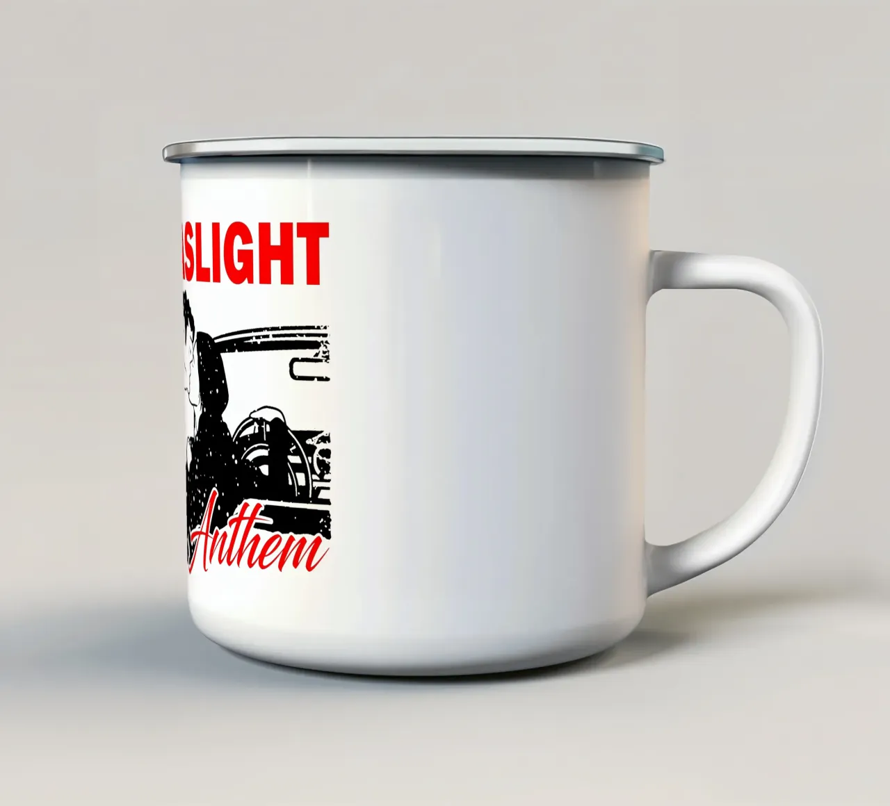 Silhouette Indle The Gaslight Anthem tazza in smalto da eliouxence