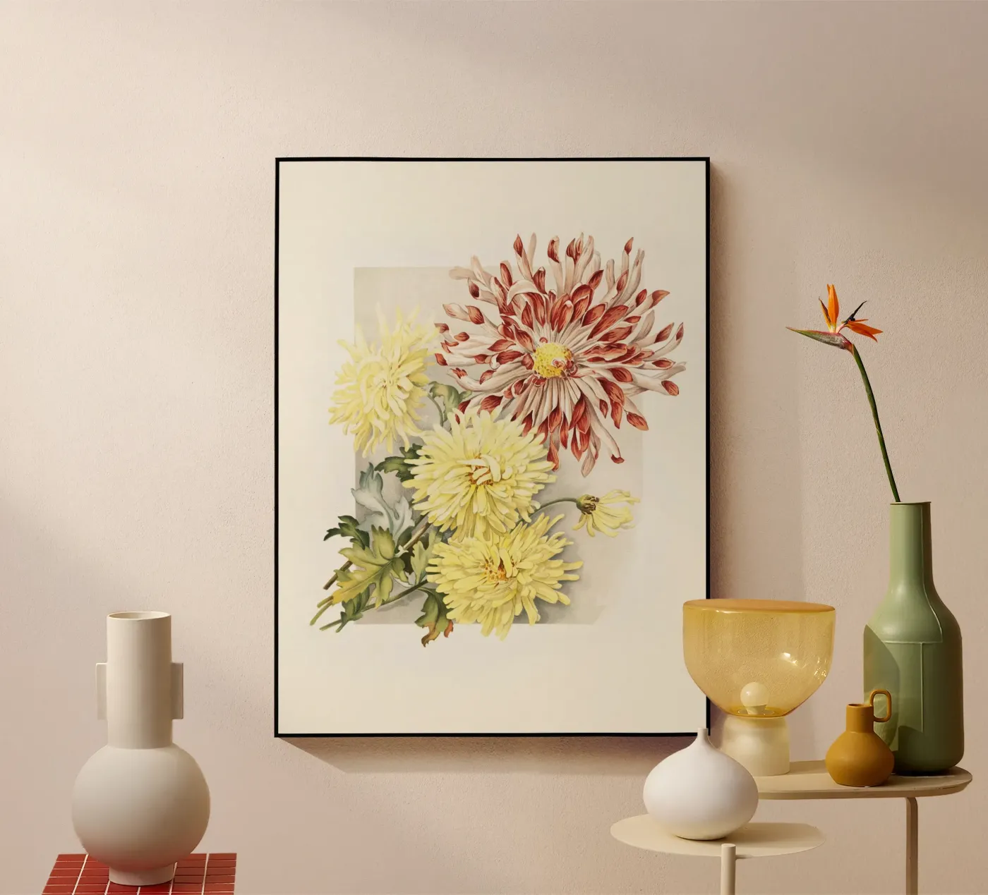 Chrysanthemums Acryl-Glas von Apolo Prints