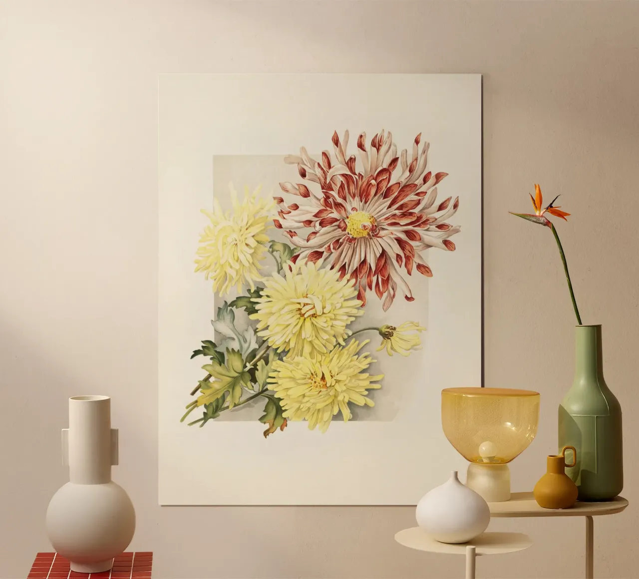 Chrysanthemums poster da apoloprints