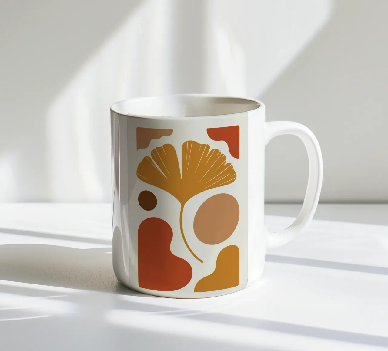 Ginkgo Leaf 1 tazza in ceramica da LisaArtes