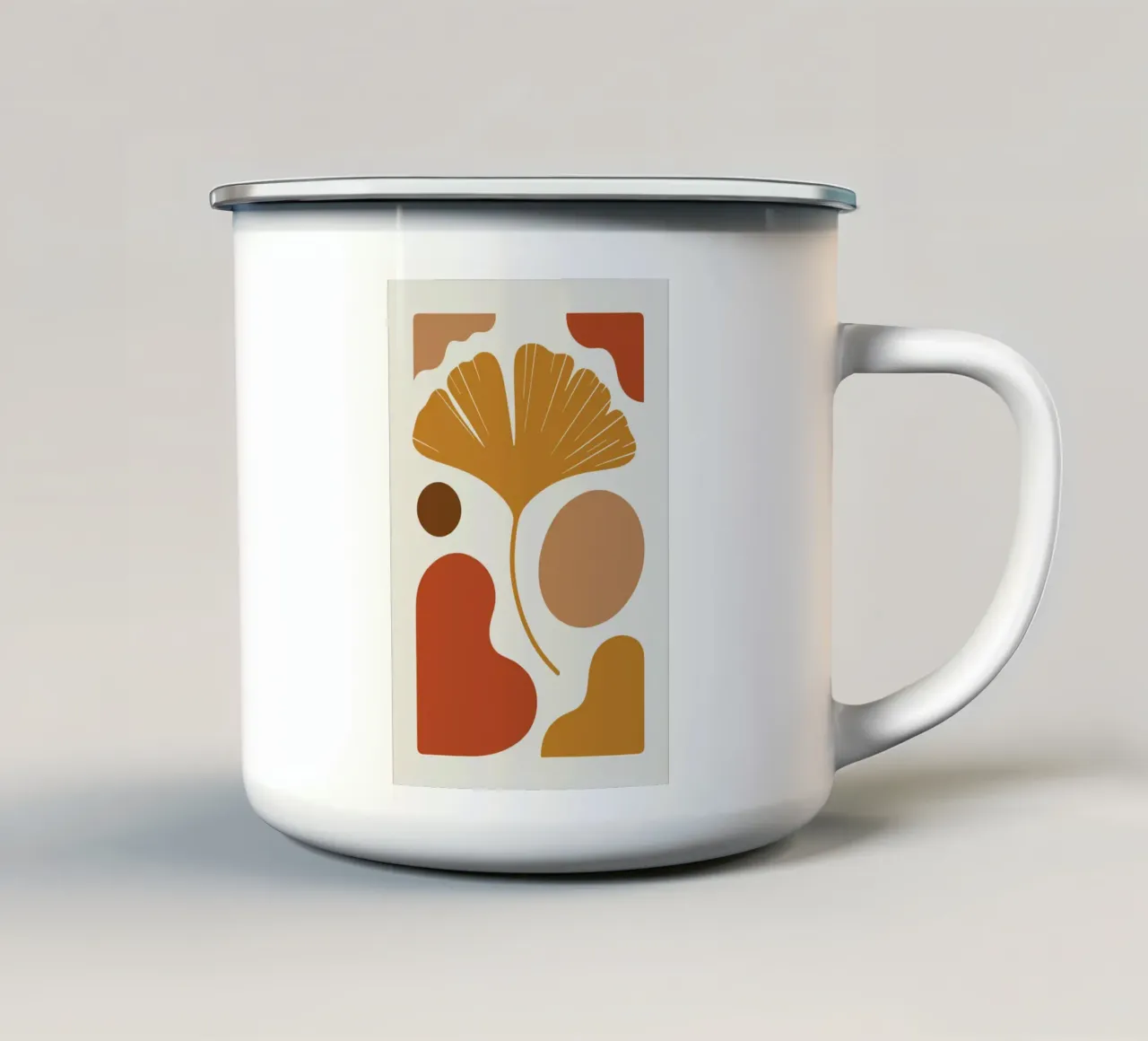 Ginkgo Leaf 1 tazza in smalto da LisaArtes