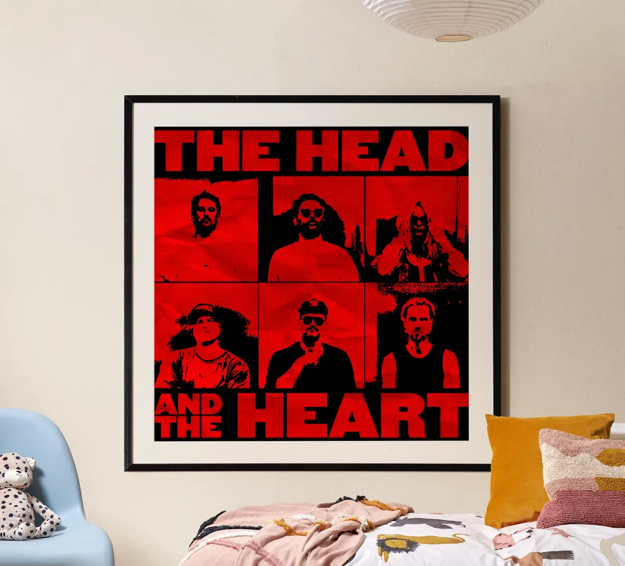 Vintage pop La testa e il cuore poster da itzmyui