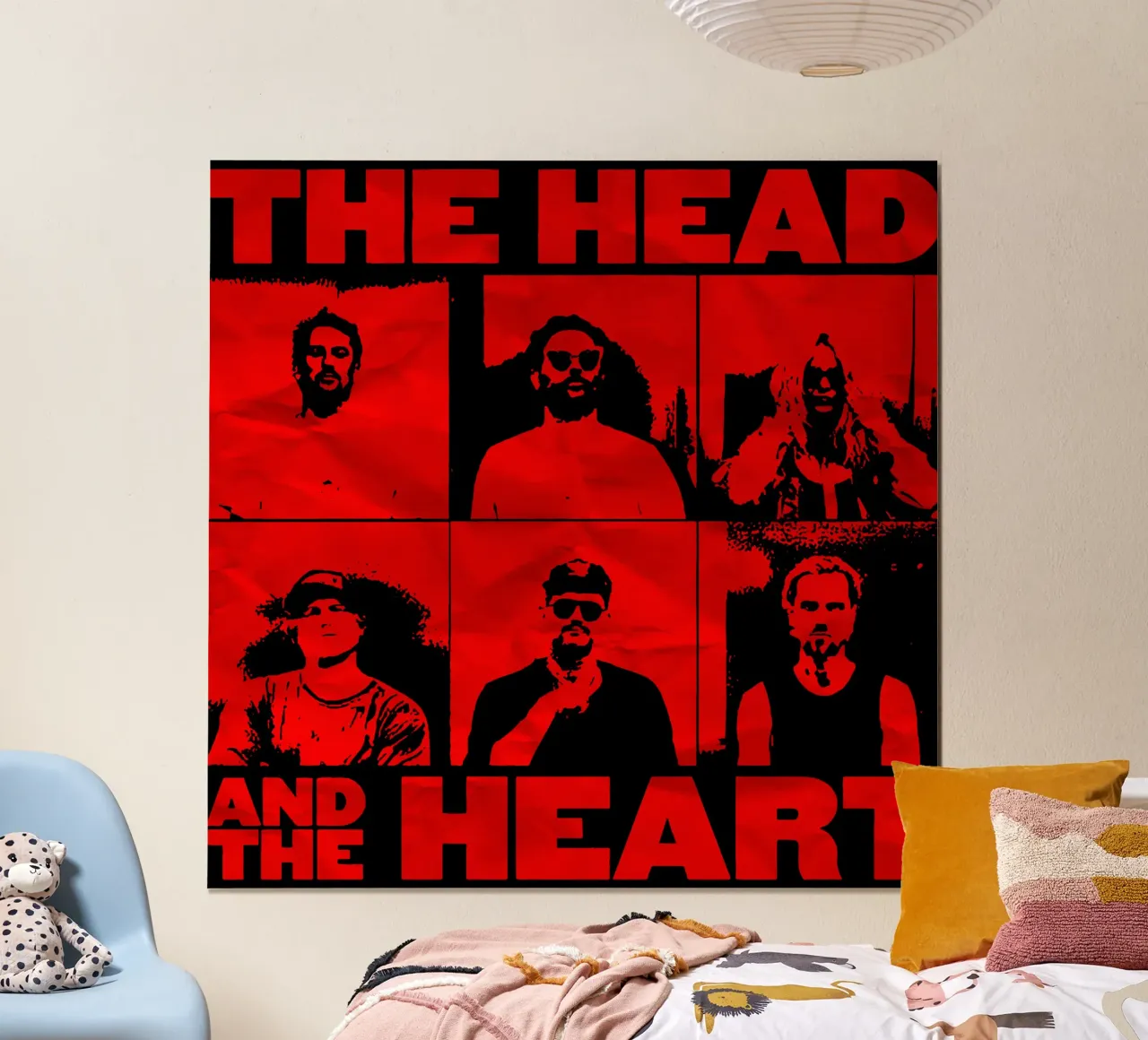 Vintage pop La testa e il cuore poster da itzmyui